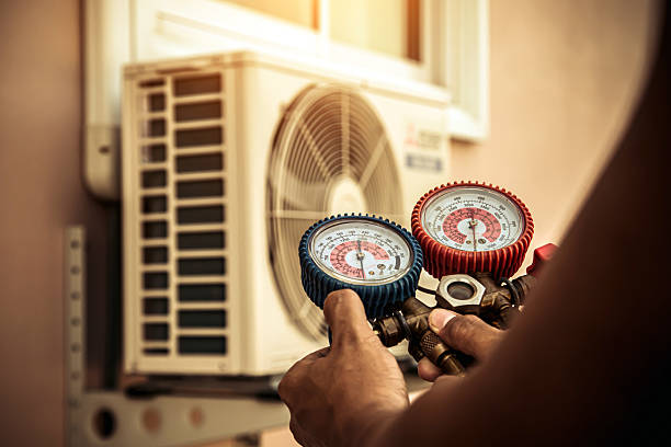 Professional Ductwork Repair technician working in Marshall, CA